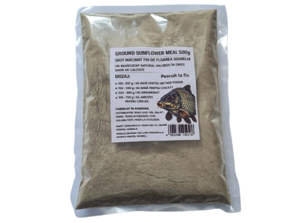 srot macinat de floarea soarelui 500g aditiv natural nada crap caras platica