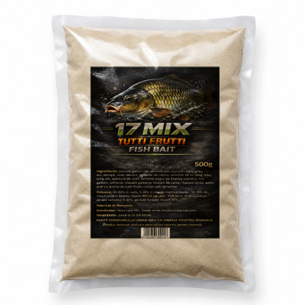 17 Mix Tutti-Frutti 500g aditiv pudra cereale seminte nade crap method feeder
