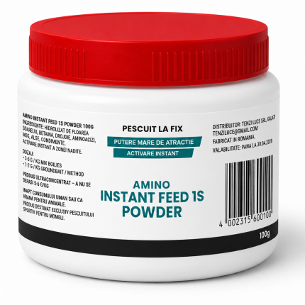 Amino Instant Feed 1S Powder 100g aditiv pudra aminoacizi nade crap pentru a mentine mecanica nadei